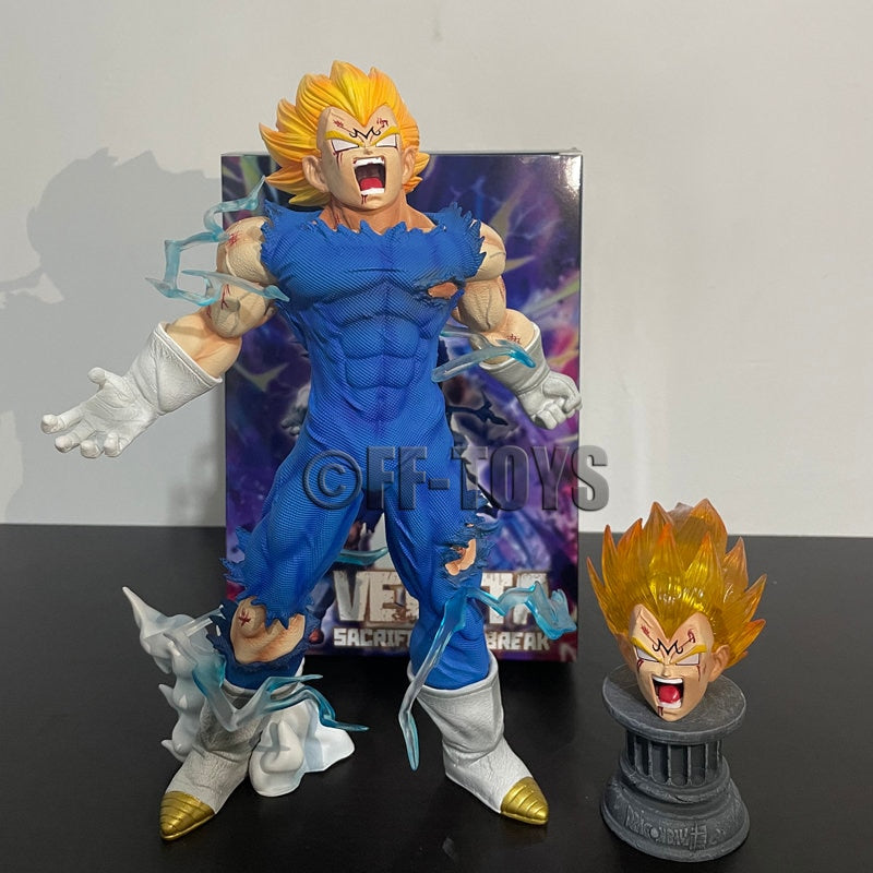 Anime Dragon Ball Z GK Vegeta Figure Self-destruct Majin Vegeta Figurine 27CM PVC Action Figures Collection Model Toys Gifts