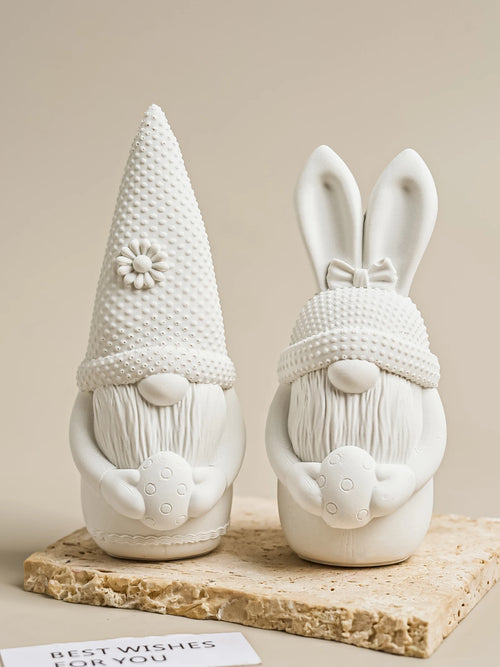 3D-Bart-Zwerg-Osterei-Silikonform für Duftkerzenherstellung, handgemachte Seifen-Gipsornament-Formen, Heimparty-Dekoration