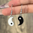 Drip Oil Tai Chi Gossip Drop Earrings For Women Fashion Simple Ladies Romantic Ball Pendant Earrings Jewelry Factory Wholesale