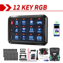 COLIGHT  12/8 Gang Switch Panel with App Control Turn On/Off Multifunction 12V 24V Switch Panel for Truck Car Boat Truck RV SUV