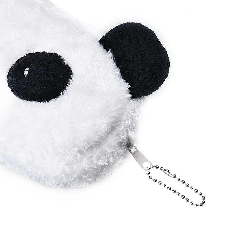 Cute Cartoon Panda Pencil Case White Plush Large Pen Bag for Kids Gift School Stationery Supplies Tool Lightweight Kawaii Penbag