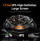 2026 GPS Smartwatch for Men 1.7 HD Screen Military Smart Watch Flashlight IP68 Waterproof 100 Sport Modes 720mAh Large Battery