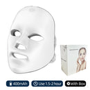 Elysian Aura | 7-Color Wireless LED Facial Therapy Mask | 60 LEDs High-Intensity Photon Skin Care