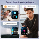 Smart Watch with 2.02-Inch HD Display – Wireless Calling/Dialing, Alarm/Message Notifications, Fitness Tracking, Music Control.