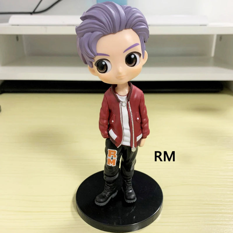 7 pieces/set Kpop BangTan boy BTS doll model toy action doll celebrity idol cute military gift for children