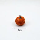 10pcs Velvet Artificial Pumpkin Decoration Desktop Pumpkin Ornament Christmas Thanksgiving Harvest Festival Halloween Decoration