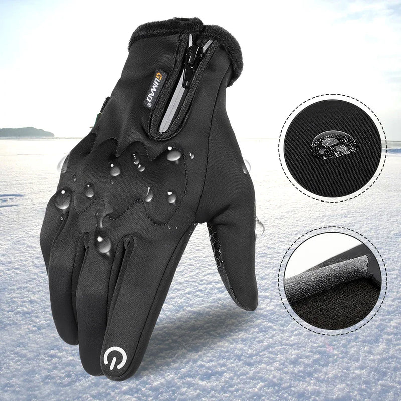 TouchScreen Winter Gloves Men Women Warm Ski Cold Weather Riding Driving Bike Work Tactical Windproof Non-Slip Full Finger Glove