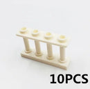 Military MOC Sentry Building Block Soldier Sandbag Fence Cannon Shell Barbed Wire Weapon Rack Training Field Watchtower Toy K018