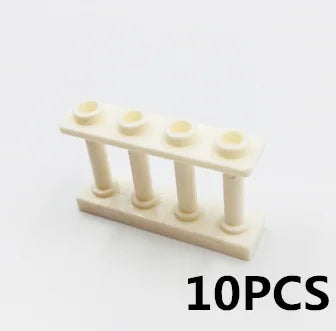 Military MOC Sentry Building Block Soldier Sandbag Fence Cannon Shell Barbed Wire Weapon Rack Training Field Watchtower Toy K018