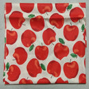 Graceful Pink Green Stripe Fruit  Series Apple Banana Printed Cotton Fabric 50x160cm For DIY Sewing Bedding Quilting Cloth Decor