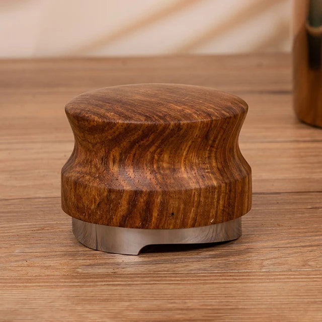 Coffee Filling Press AccessoriesEspresso Coffee Tamper 51/53/58 MM Rosewood Wood Coffee Distributor Coffee Cloth Powder Hammer