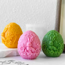 3D Easter Bunny Egg Candle Silicone Mold Handmade Gifts Plaster Resin Ornaments Mould