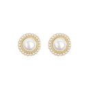 GRACE JUN Korean Style Fashion Charm Creative Pearl Clip on Earrings Cute Gold Color No Pierced Earrings Women's Ear Clips New