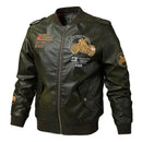 Men's New Autumn and Winter Motorcycle Leather Jacket, Men's Jacket with Plush Insulation, Trendy Men's Baseball Jacket, Casual