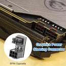 ATX 8Pin 6Pin Female to Male 90/180 Degree Angled Turning Connector Power Adapter Elbow Head for Graphics Video Card GPU Adapter