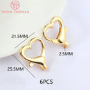 (3310) 15.6x9.6MM Hole 2MM 24K Gold Color Brass Lobster Clasps for Charms Pendants High Quality DIY Jewelry Making Findings
