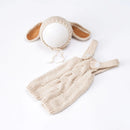 Newborn Rabbit Costume Photography Props Accessories Baby Easter Bunny Outfit 0-6 Months Knitted Clothes Female Boys Jumpsuit