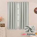 1pc Modern Solid Colour 100% Blackout Curtain, Velcro Curtains for Living Room, Bedroom, Kitchen, Home Decor, Window Curtains