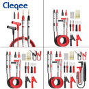 Cleqee P1503 Series Multimeter-Messleitungssatz mit austauschbarer Nadelprüfspitze, 4mm-Bananenstecker, Krokodilklemme, SMD-Testkabel