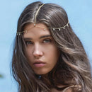 Stonefans Bohemia Headband Crystal Hair Jewelry Women Metal Head Chain Headpiece Indian Boho Headdress Wedding Hair Accessories