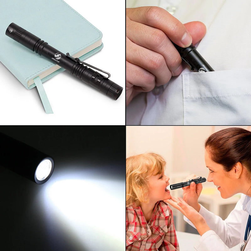 Pen Light Mini Portable LED Flashlight 1000 lumens 1 Switch Mode led flashlight For the dentist and for Camping Hiking Out