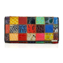 2023 New Fashion Genuine Leather Women Wallet Female Hasp Purse Long Coin Purses Ladies Plaid Wallet Cowhide Long Purse