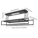 Electric Telescopic Clothes Dryer Intelligent Remote Control Lifting Household Clothes Hanger Gray/White/Black