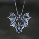 Punk Biker 2023 New 316L Stainless Steel 3D Bat Pendant Detailed Necklace Animal Jewelry High Quality Boyfriend Gift Accessories