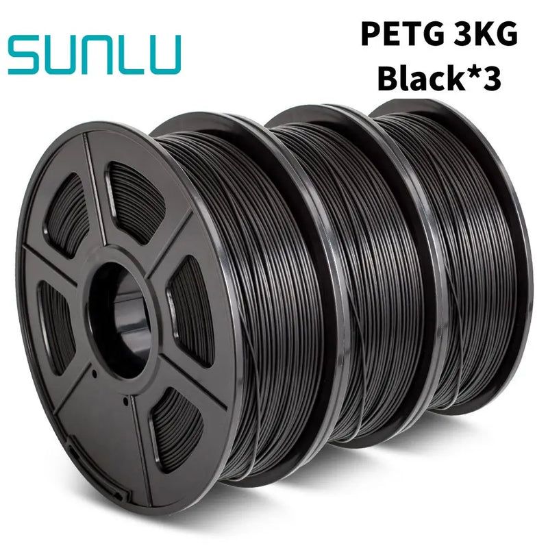 SUNLU PETG 3D Filament 1KG 3 Rolls 1.75mm +/-0.02MM 3D Printing Filament Neatly Wound Filament Vacuum Packing Fast Shipping