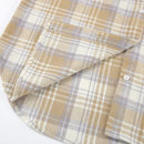 Maillard Woolen Lapel Plaid Oversize Shirt 2024 Fashionable New Arrival Wholesale Foreign Trade Women's Blouse