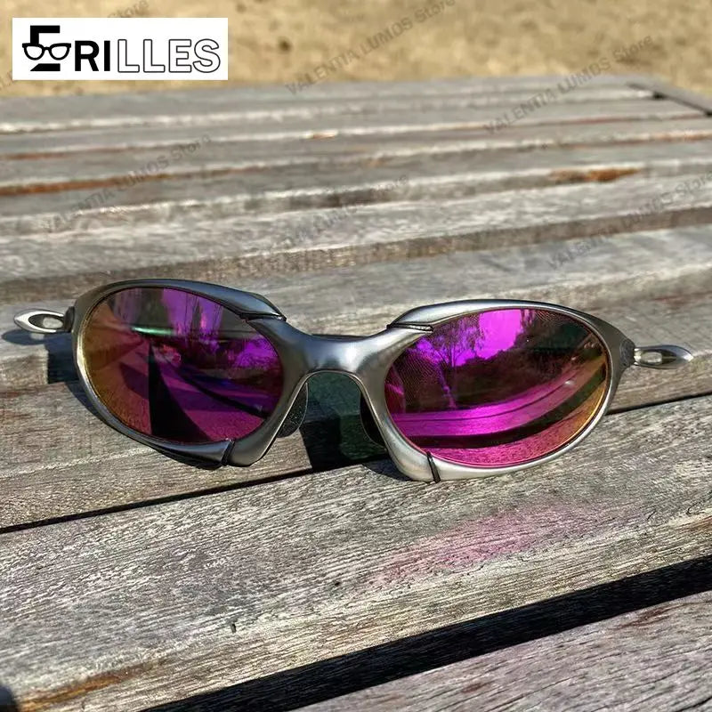 Premium Metal Frame Polarized Sunglasses, Cycling Fishing Multi-Sport Eyewear, Anti-Glare HD Vision, Outdoor Adventure Gear