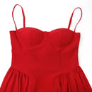 Mingmingxi Women Sleeveless Summer Dress 2025 New Arrivals Elegant Party Dresses Midi Spaghetti Strap Red Birthday Dress