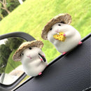 Auto Dekoration Hamster Auto Zubehör Fenster Mittelkonsole Süße Puppe Auto Innenanhänger Armaturenbrett Coole Dekoration