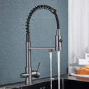 The Double Stream | Brass Kitchen Faucet With Built-In Water Filter