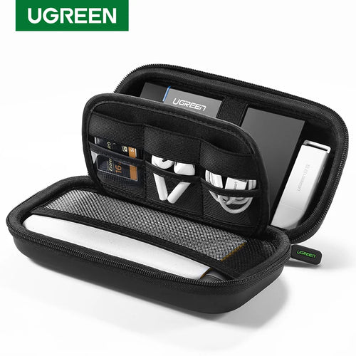 UGREEN Aufbewahrungstasche für Festplatten Externe Powerbank-Tasche für externe Festplatten SSD HDD Schutzhülle Reisetasche Box