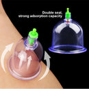 6Pcs Vacuum Cupping Sets with Pumping Gun Suction Cups Back Massage BodyCup Detox Anti Cellulite Therapy Cans Healthy CareJars