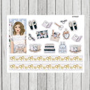 New School Time Weekly List Label Decorative Sticker DIY Stationery sticker Scrapbooking album Stickers