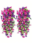 1/2/4pcs Artificial Eucalyptus Silk Flower Vine, UV-Resistant Greenery For Outdoor Hanging, Suitable For Anniversary, Graduation, Wedding, Party, Home, Office, Porch, Garden, Wall Decor In Spring & Summer