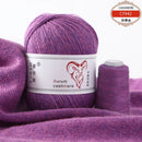 6Set Aurum Cashmere Yarn With Thread Hand Knitting For Cardigans Women Scarf Woolen Yarn 50g+20g Factory Wholesale Free Shipping