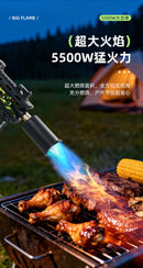 Outdoor Garden Tools BBQ Handheld Large Caliber Fierce Fire Spray Gun Card Portable Fire Gun Smoking Accessories