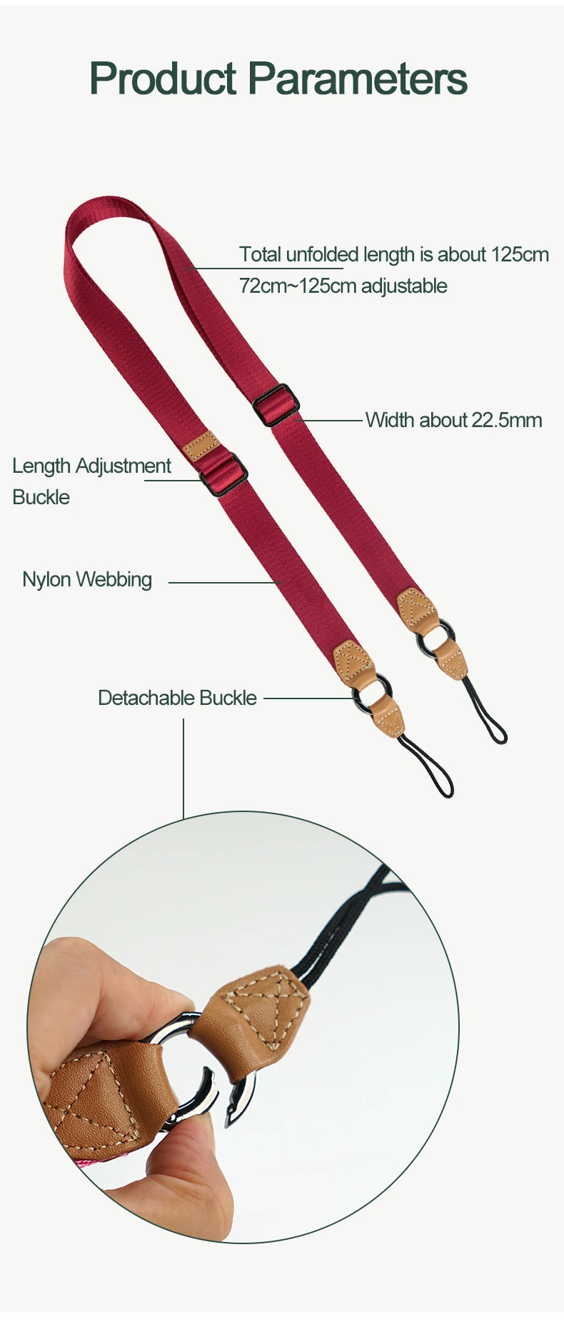 Camera Shoulder Strap Length Adjustable Universal Width Press Released Quick Released Cloth Long for sony canon nikon fujifilm