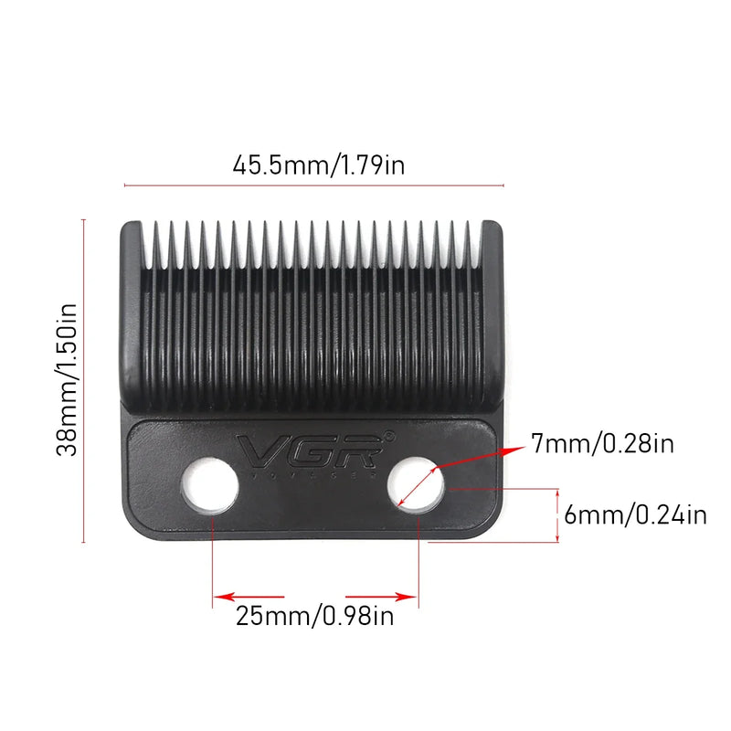 VGR V-003 DLC Blade Hair Clipper Blade Trimmer Replacement Original Cutter Head Professional Barber Accessories