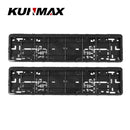One pair Carbon Style European License Plate Frame Auto Accessory waterproof Holder with Mounting  License Plate