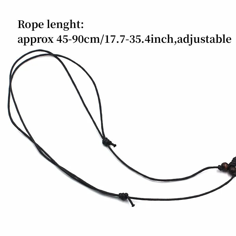 12pcs/Lot Imitation Bone Carved NZ Maori Fish Hook Charm Necklaces Jewelry for Men Women Tribal Wax Rope Chain Adjustable gift