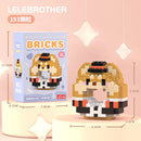 Cartoon Building Block Donut Series Cute Animal Micro-Particle Children's Educational Assembly Toys Children's Day Gift