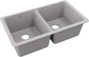Quartz Classic Eu3322Gs0 Greystone Equal Double Bowl Undermount Sink