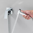Chrome Shower Tap Bidet Faucet Washer Mixer Muslim Shower Ducha Higienica Cold & Hot Water Mixer Crane Square Shower Spray