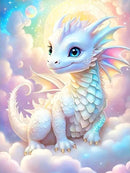 Huacan Neuheiten Diamantmosaik Tier Vollrunde Quadratische Bohrer Malerei Drache Komplettset Kunst Geschenk Heimdekor