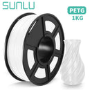 SUNLU PETG/ABS/SILK/TPU/PLA Filament 1 Rolle 1,75 mm FDM 3D-Druckermaterial mit hoher Festigkeit 100 % blasenfreies Filament für 3D-Stift