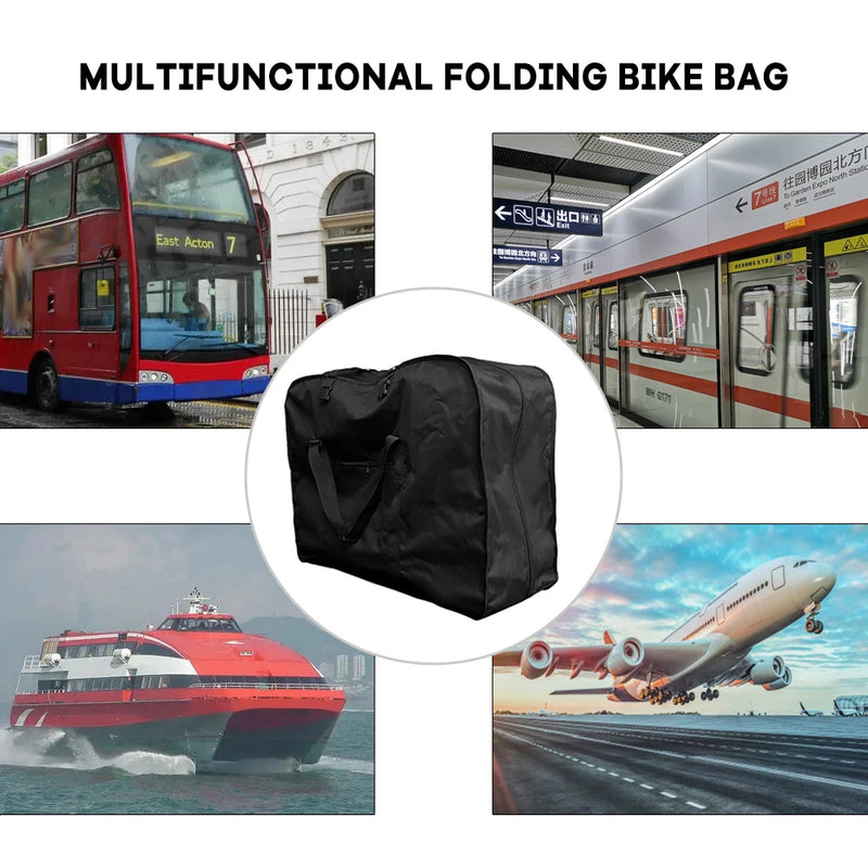 Folding Bike Travel Bag Bicycle Portable Transport Carrying Case for 20-22 inch Folding Bike